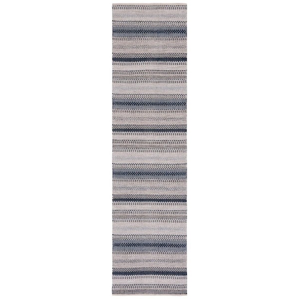 Safavieh 5 x 8 ft. Kilim Flat Weave Rectangle Rug Grey & Black KLM475Z-5 - main